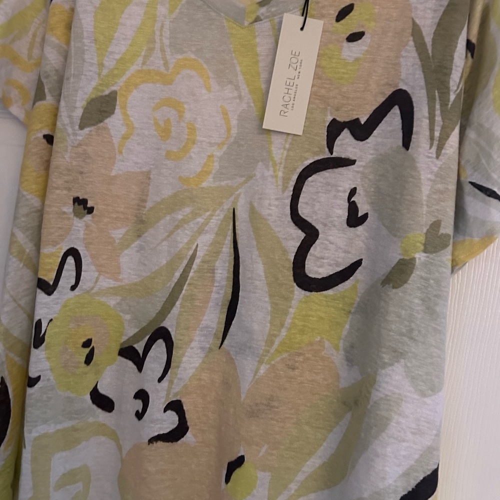 Rachel Zoe casual linen shirt